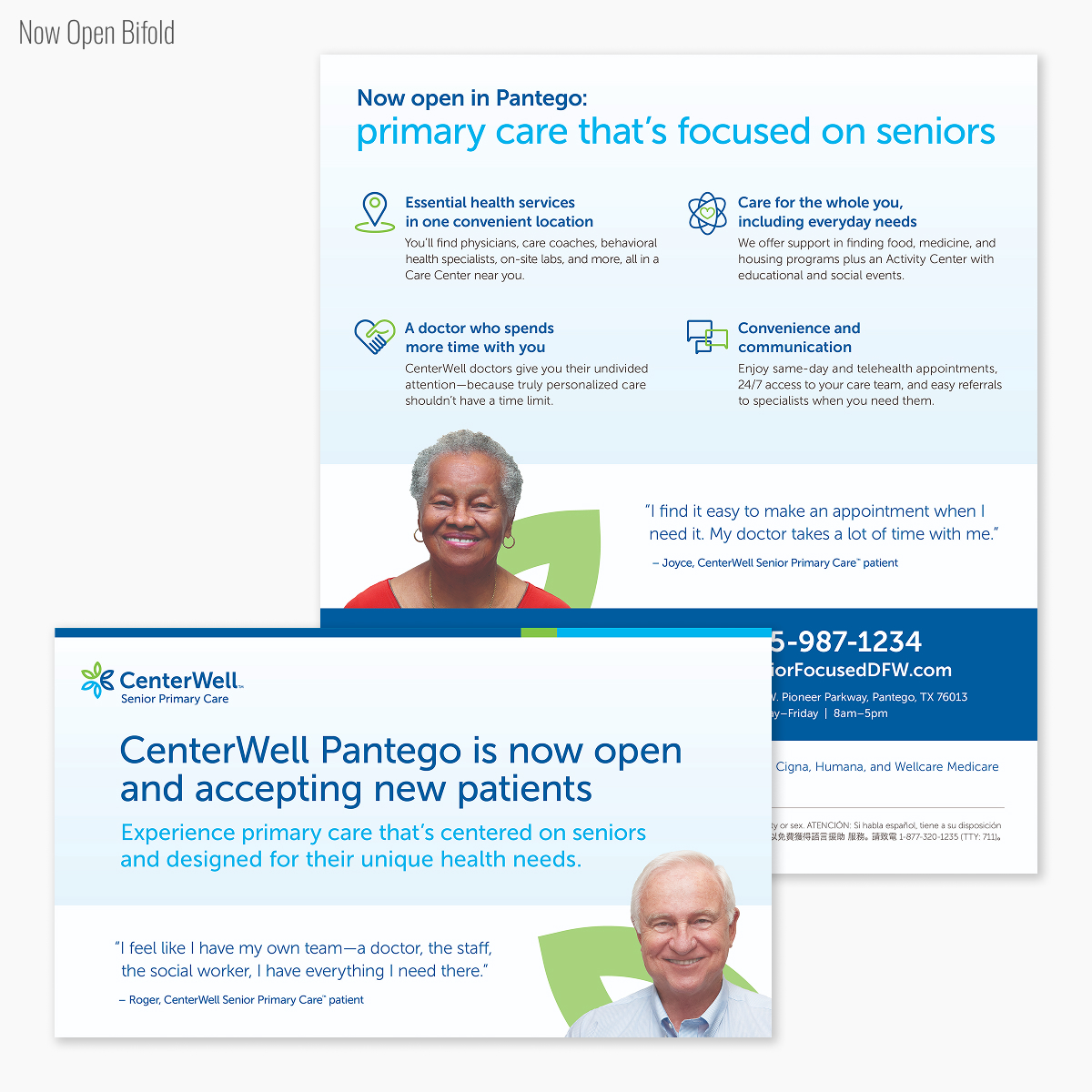 CenterWell now open bifold front and back