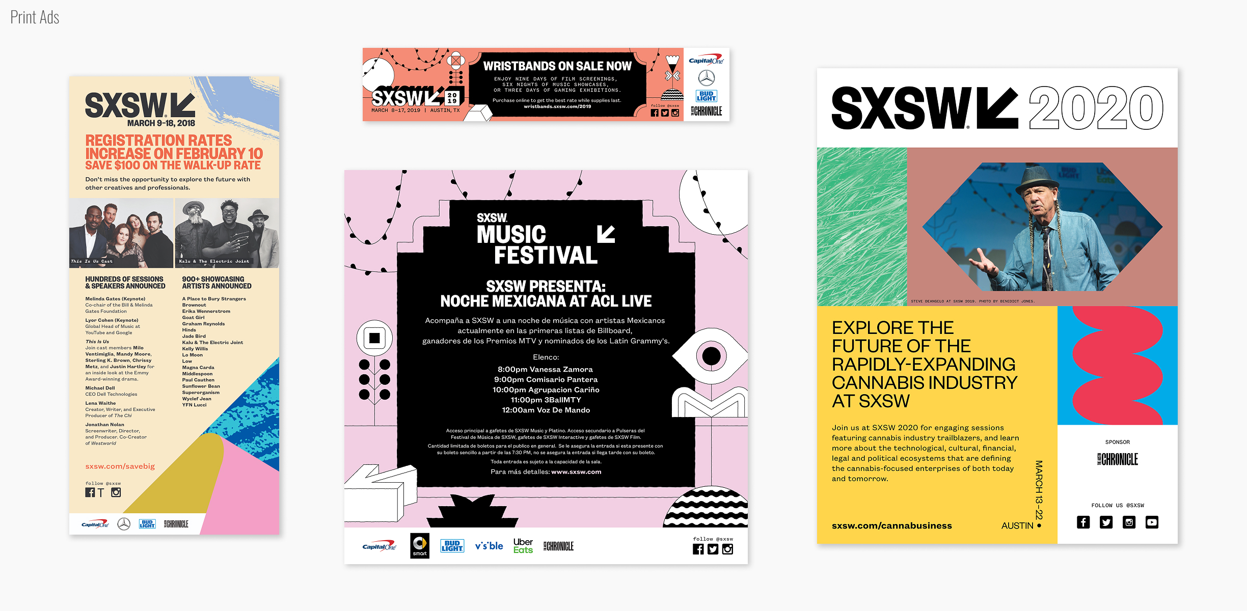 SXSW Print Ads