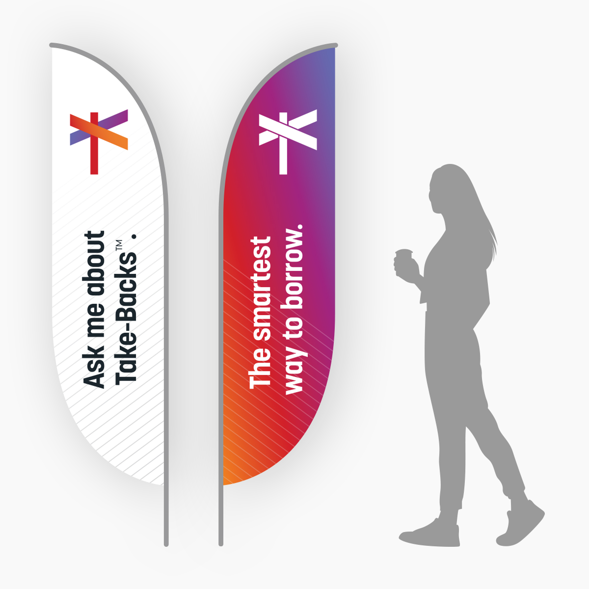 Kasasa Farmers' Market feather banner mockup.